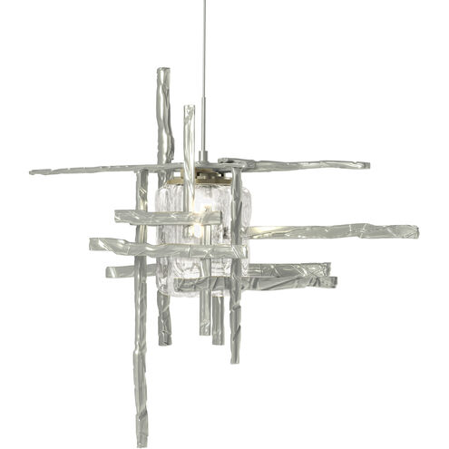 Tura 1 Light 16.4 inch Vintage Platinum Mini Pendant Ceiling Light