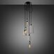 Hooked 6.0 LED 8.27 inch Stone / Steel Pendant Ceiling Light, Mix