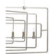 Metro 8 Light 54 inch Contemporary Silver Leaf Chandelier Ceiling Light