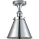 Ballston Appalachian LED 7 inch White and Polished Chrome Semi-Flush Mount Ceiling Light