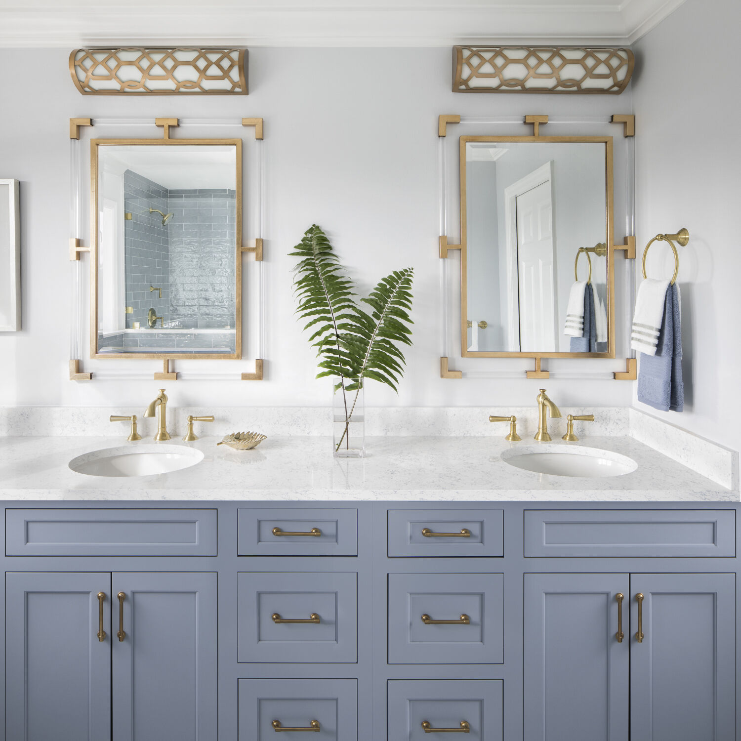 Jennings LED 24 inch Aged Brass Bathroom Vanity Light Wall Light