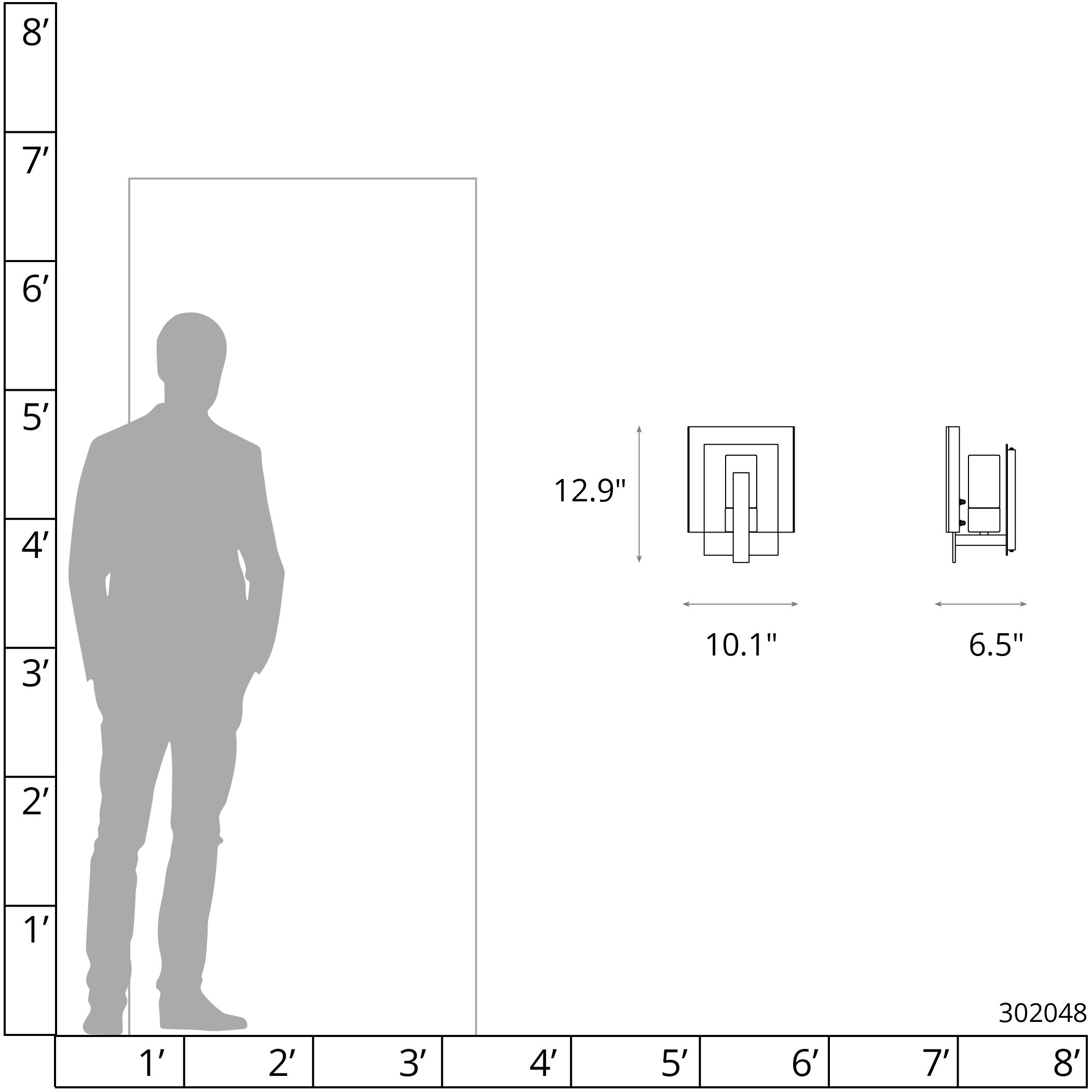 Arc 1 Light 12.9 inch Coastal Dark Smoke Outdoor Wall Sconce