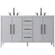 Millie 60 X 35 inch Grey Bathroom Vanity Cabinet