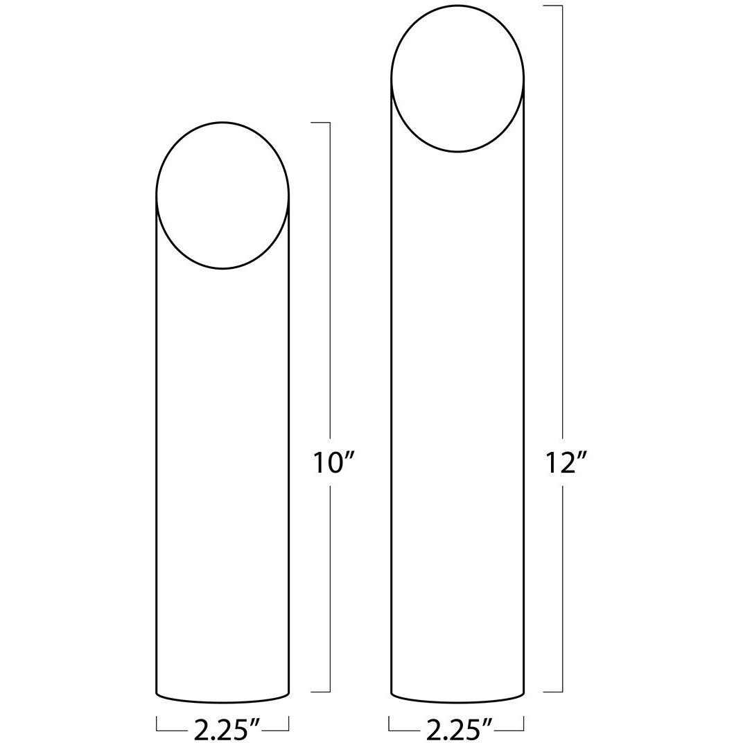 Elio 12 X 2.25 inch Vase, Set