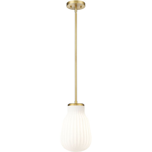 Newbury 1 Light 8 inch Modern Gold Pendant Ceiling Light