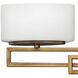 Lanza 5 Light 43 inch Brushed Bronze Vanity Light Wall Light