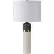 Kaitlyn 29.5 inch 100 watt White and Black Speckles Table Lamp Portable Light