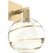 Terra 1 Light 9 inch Gilded Brass Indoor Sconce Wall Light in Terra Amber