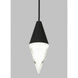 Sean Lavin Turret LED Nightshade Black Pendant Ceiling Light, Integrated LED