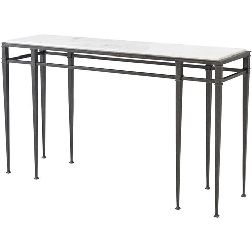 Gavon 60 inch White Volakas Marble Console Table