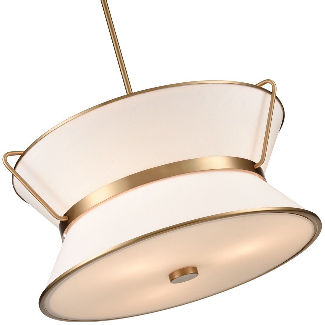 Layla LED 22 inch Brushed Brass Chandelier Ceiling Light