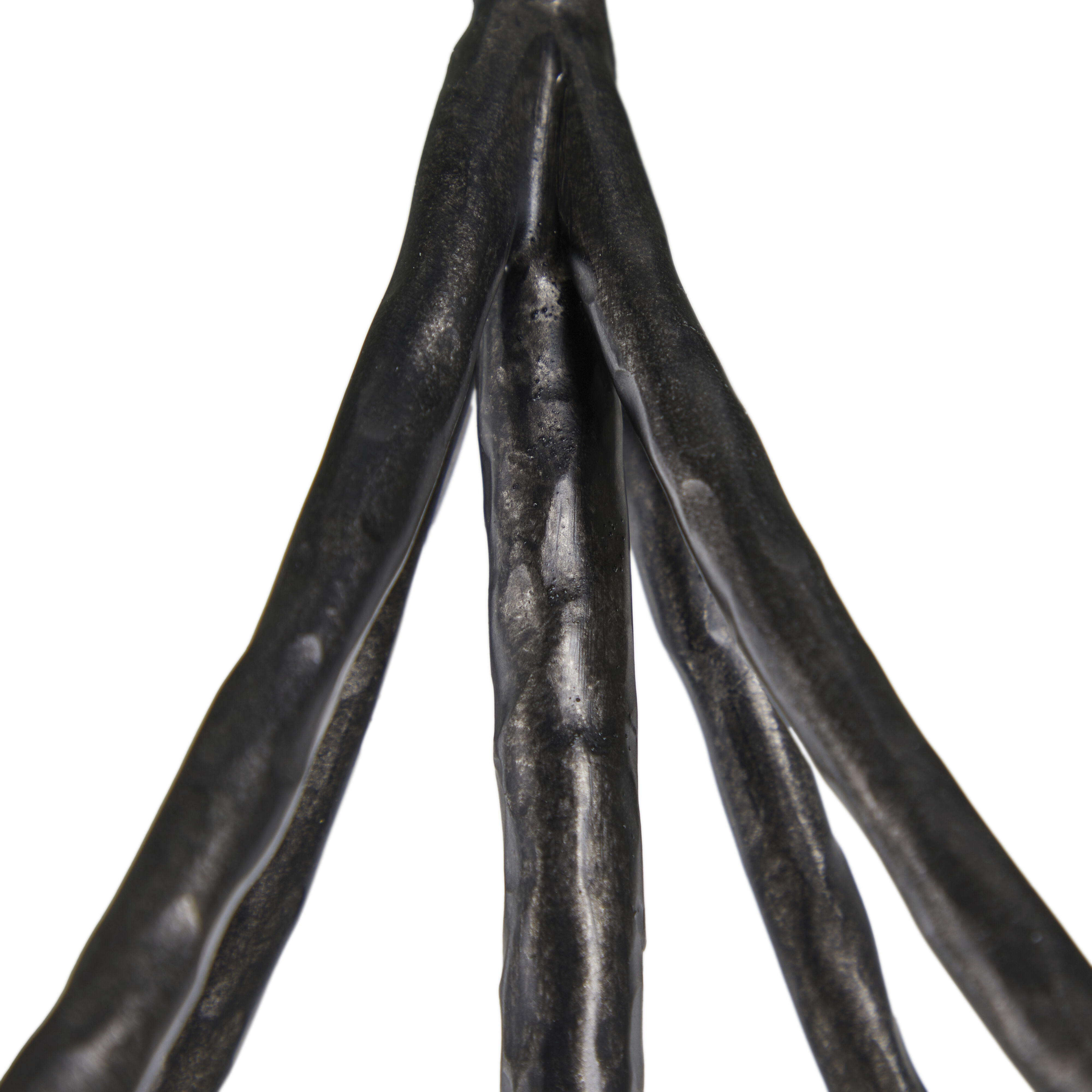 Clover 4 Light 12.5 inch Black Forged Iron Pendant Ceiling Light