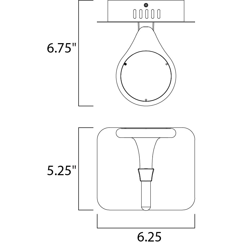 Cobra LED 6.75 inch Polished Chrome Wall Sconce Wall Light