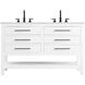Karson 54 X 34 inch White Bathroom Vanity Cabinet