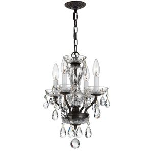 Traditional Crystal 4 Light 11.00 inch Chandelier