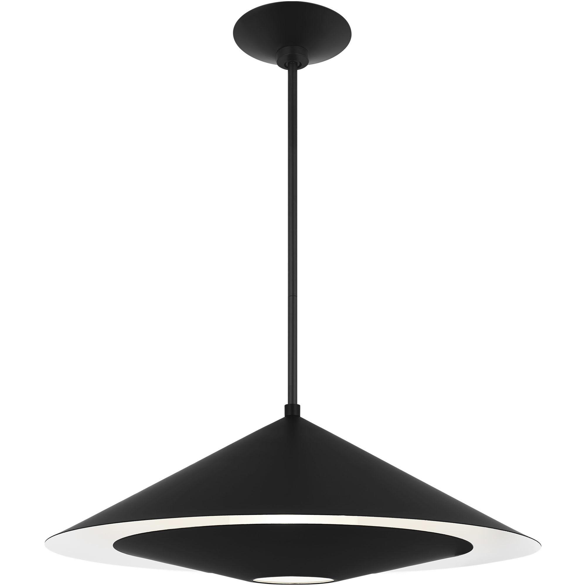 Kelly by Kelly Wearstler Echo 1 Light 24 inch Midnight Black Pendant Ceiling Light