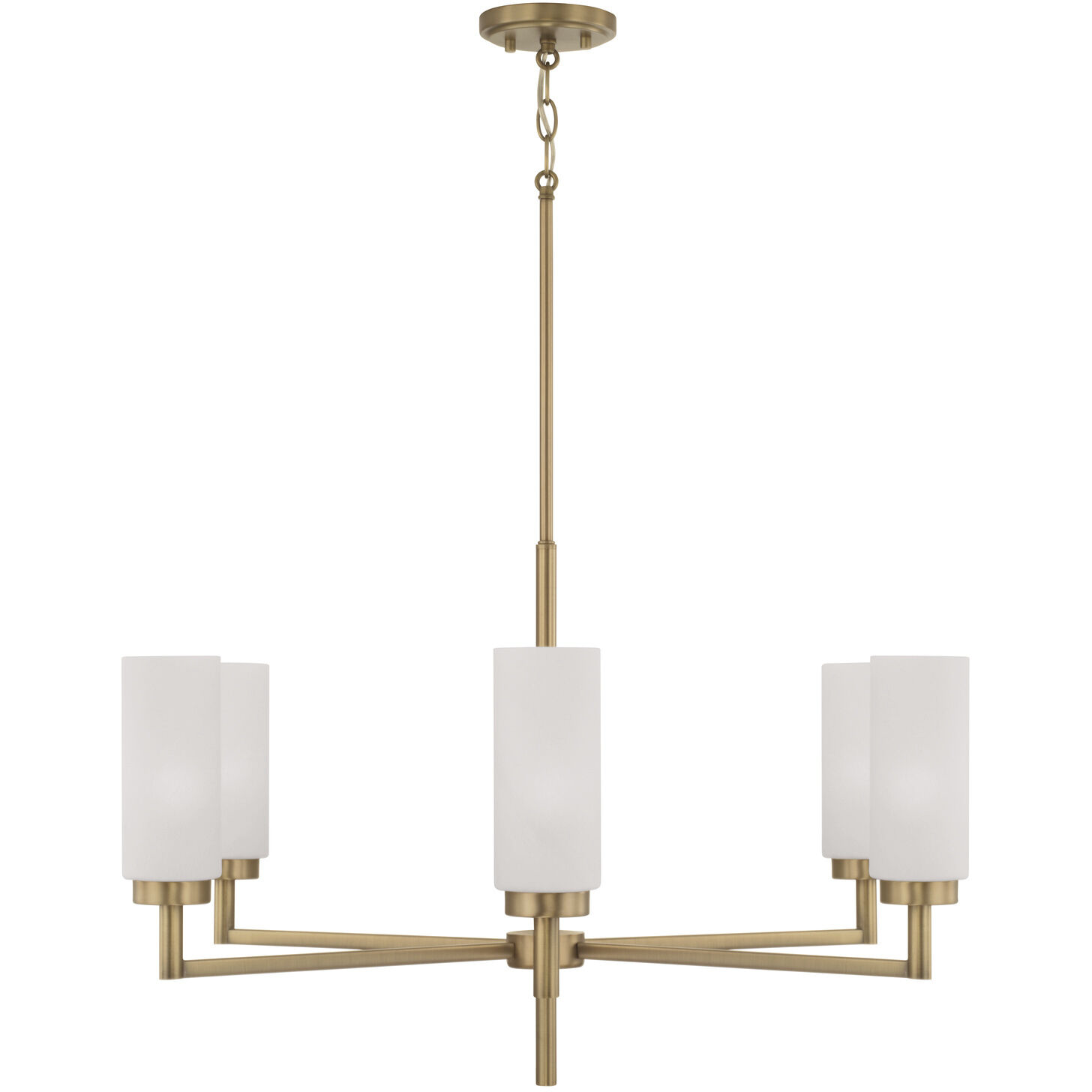 Alyssa 6 Light 31 inch Aged Brass Chandelier Ceiling Light