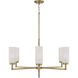 Alyssa 6 Light 31 inch Aged Brass Chandelier Ceiling Light