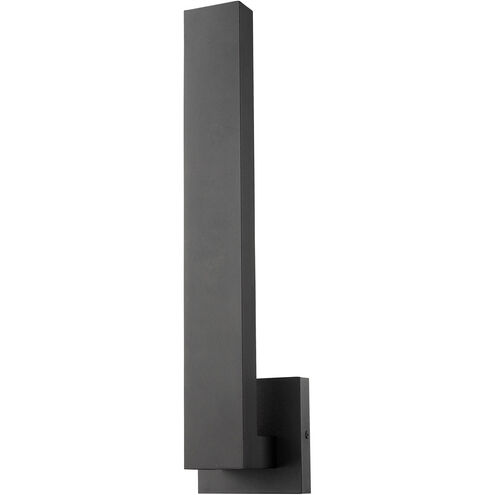 Edge LED 18.5 inch Black Outdoor Wall Light