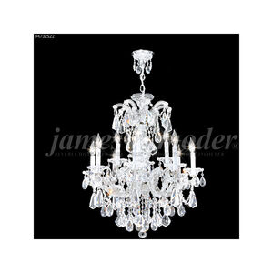 Maria Theresa Royal 12 Light 26 inch Silver Crystal Chandelier Ceiling Light, Royal