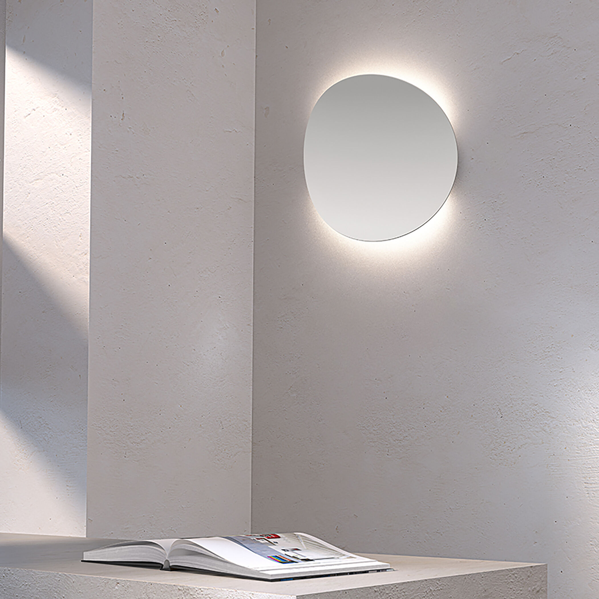Malibu Discs LED 14 inch Satin White ADA Sconce Wall Light