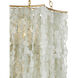 Verre de Mer 6 Light 24 inch Contemporary Gold Chandelier Ceiling Light, Large