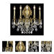Monarch 5 Light 21 inch French Gold Wall Sconce Wall Light in Clear, Royal Cut