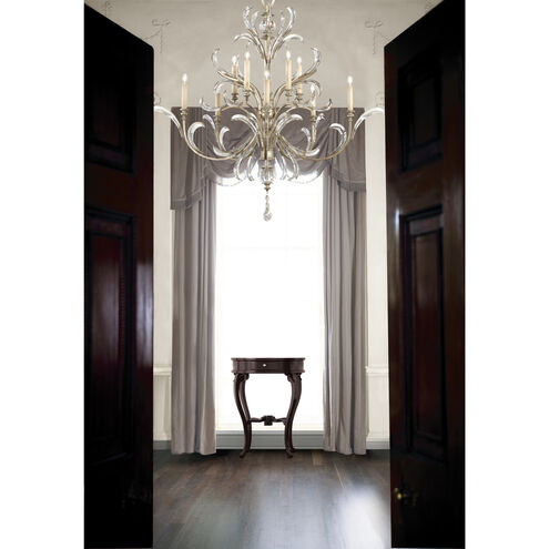 Beveled Arcs 10 Light 56 inch Silver Chandelier Ceiling Light