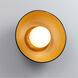 Ambiance Collection 1 Light 10 inch Carbon Matte Black with Champagne Gold Wall Sconce Wall Light
