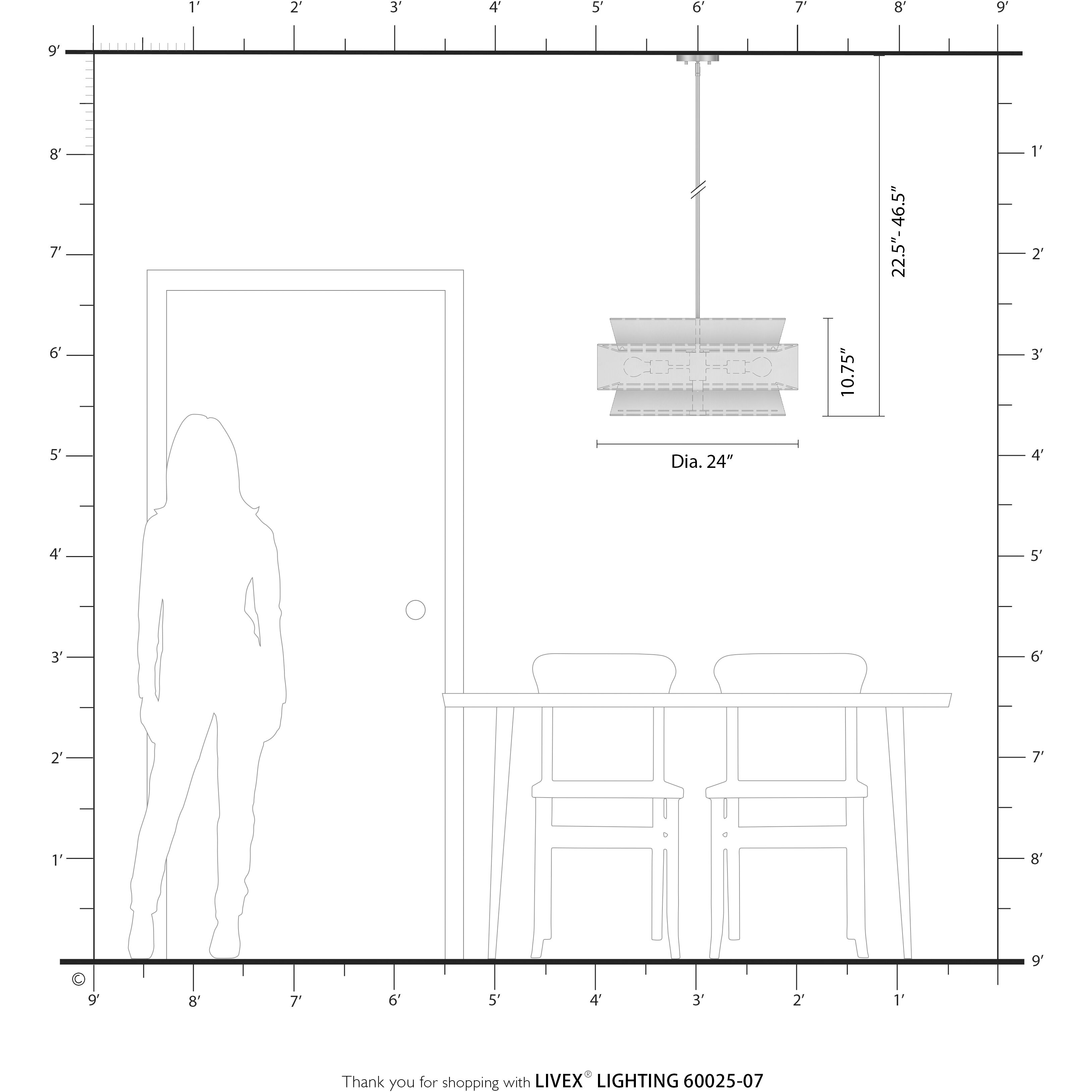 Fontana 5 Light 22 inch Bronze Pendant Chandelier Ceiling Light