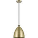 Ballston Dome 1 Light 9 inch Antique Brass Mini Pendant Ceiling Light