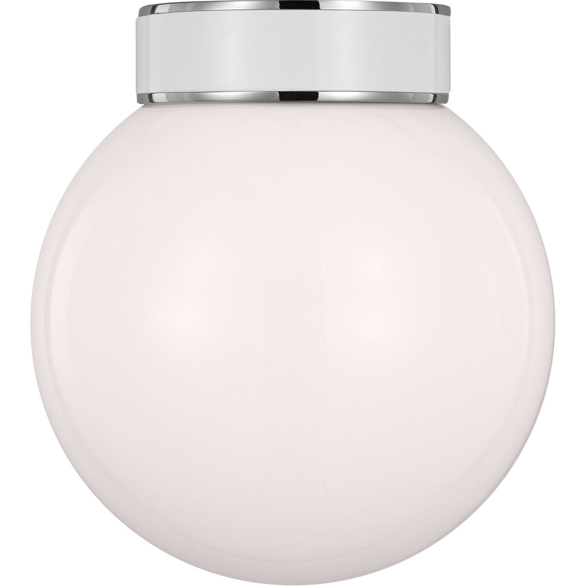 kate spade new york Monroe 1 Light 8.5 inch Polished Nickel Flush Mount Ceiling Light in Polished Nickel Gloss White