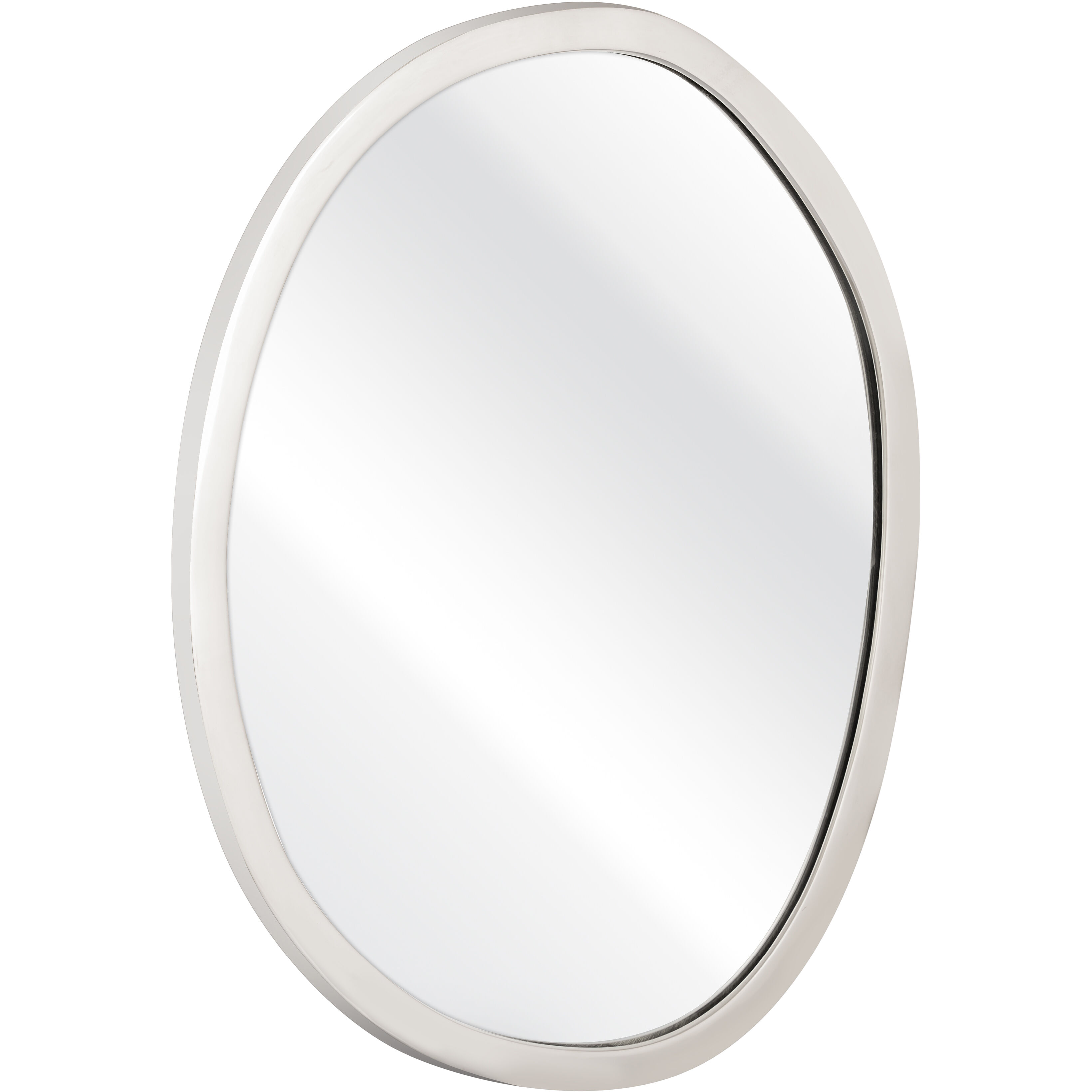 Flex 26 X 21 inch Polished Nickel with Mirror Wall Mirror