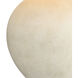 Moon Jar 40.16 inch 40 watt Sand and Brushed Brass Table Lamp Portable Light in Sand with Brushed Brass