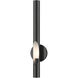 Acra 1 Light 5 inch Shiny Black ADA ADA Single Sconce Wall Light