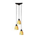Millcreek 3 Light 10 inch Dark Rust Mini Pendant Ceiling Light