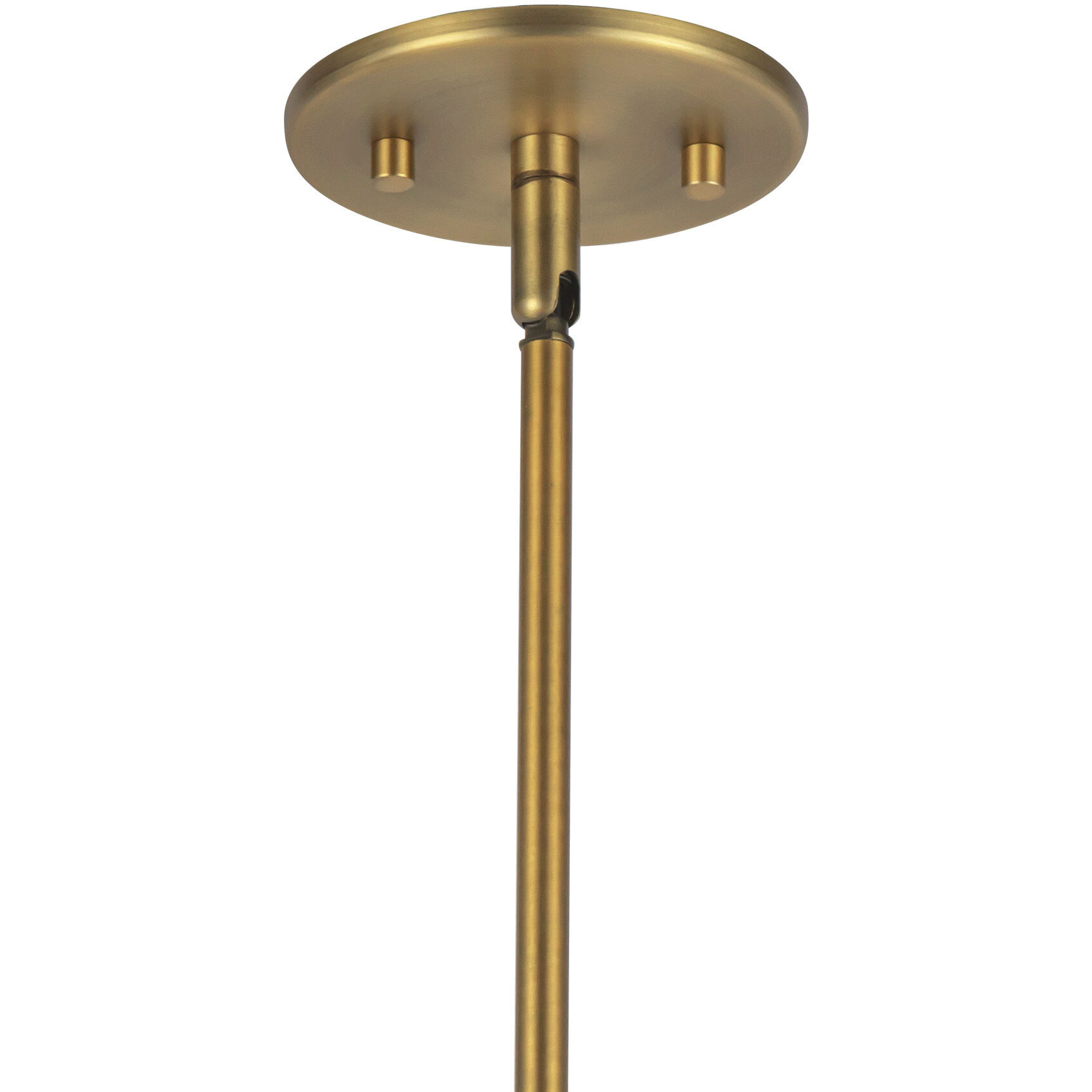 Alora Mood Chapelle Pendant Ceiling Light in Aged Gold and White Linen