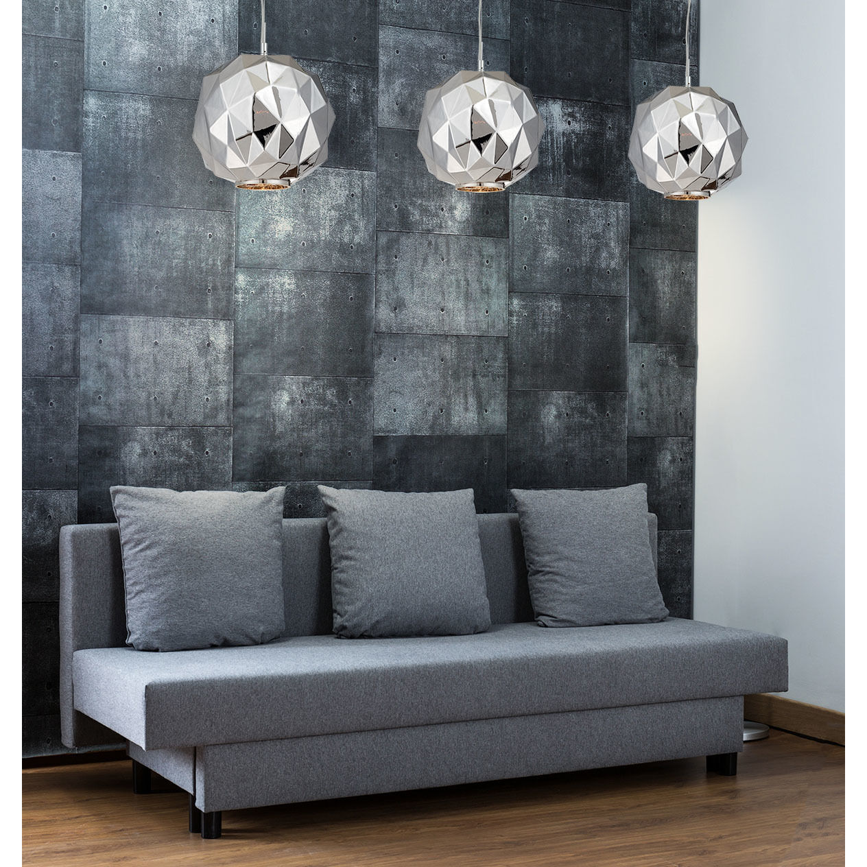 Studio 1 Light 12 inch Chrome Pendant Ceiling Light