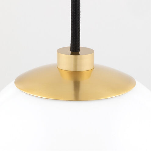 Stella 1 Light 7 inch Aged Brass Pendant Ceiling Light