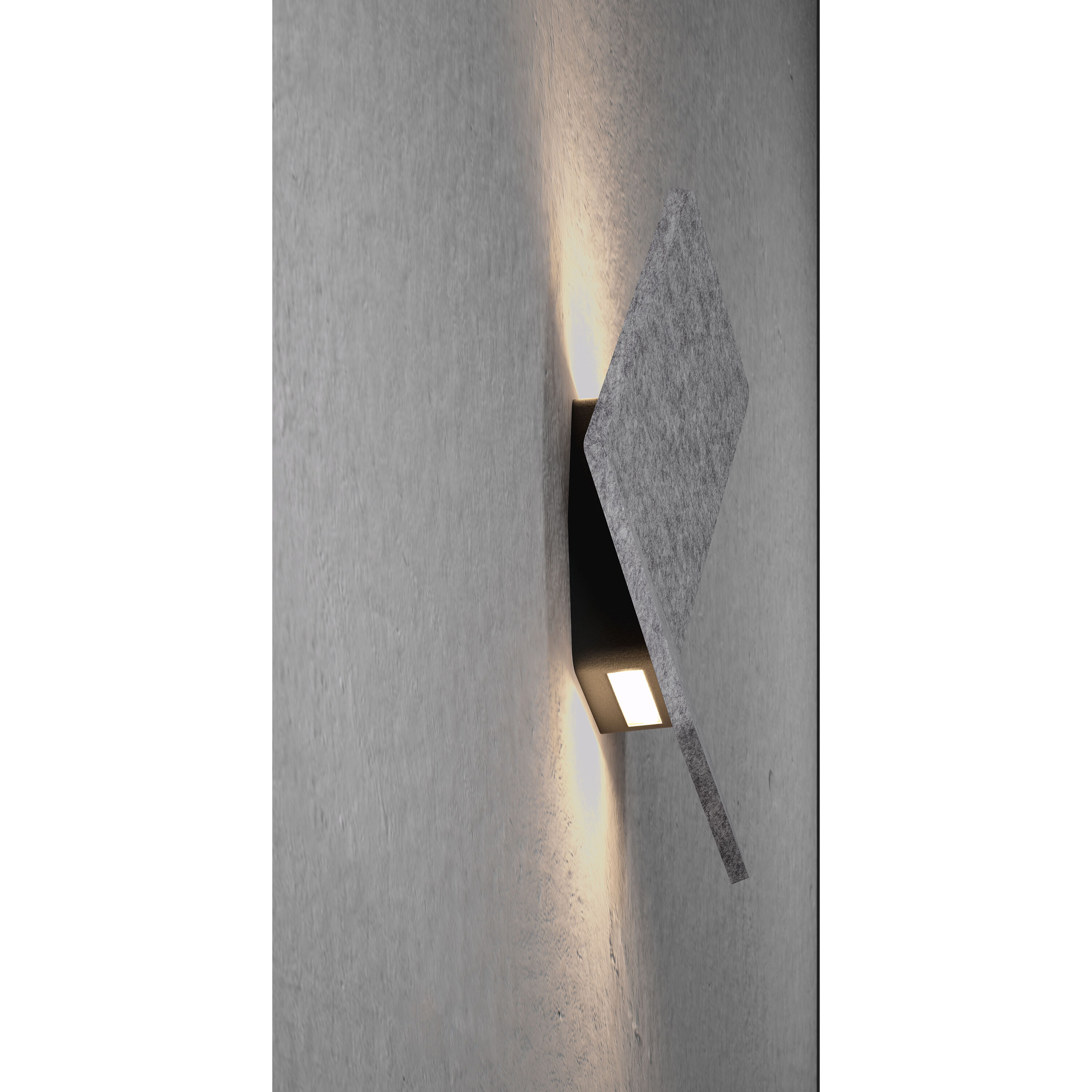 Hush Acoustic Wall Sconce Wall Light in 10.6 in, Light Grey