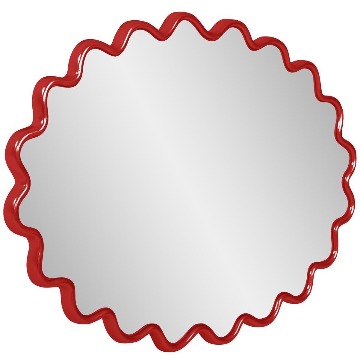 Cloud 36 X 24 inch Red Mirror