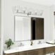 Catania 5 Light 42 inch Polished Chrome Vanity Wall Sconce Wall Light, Large