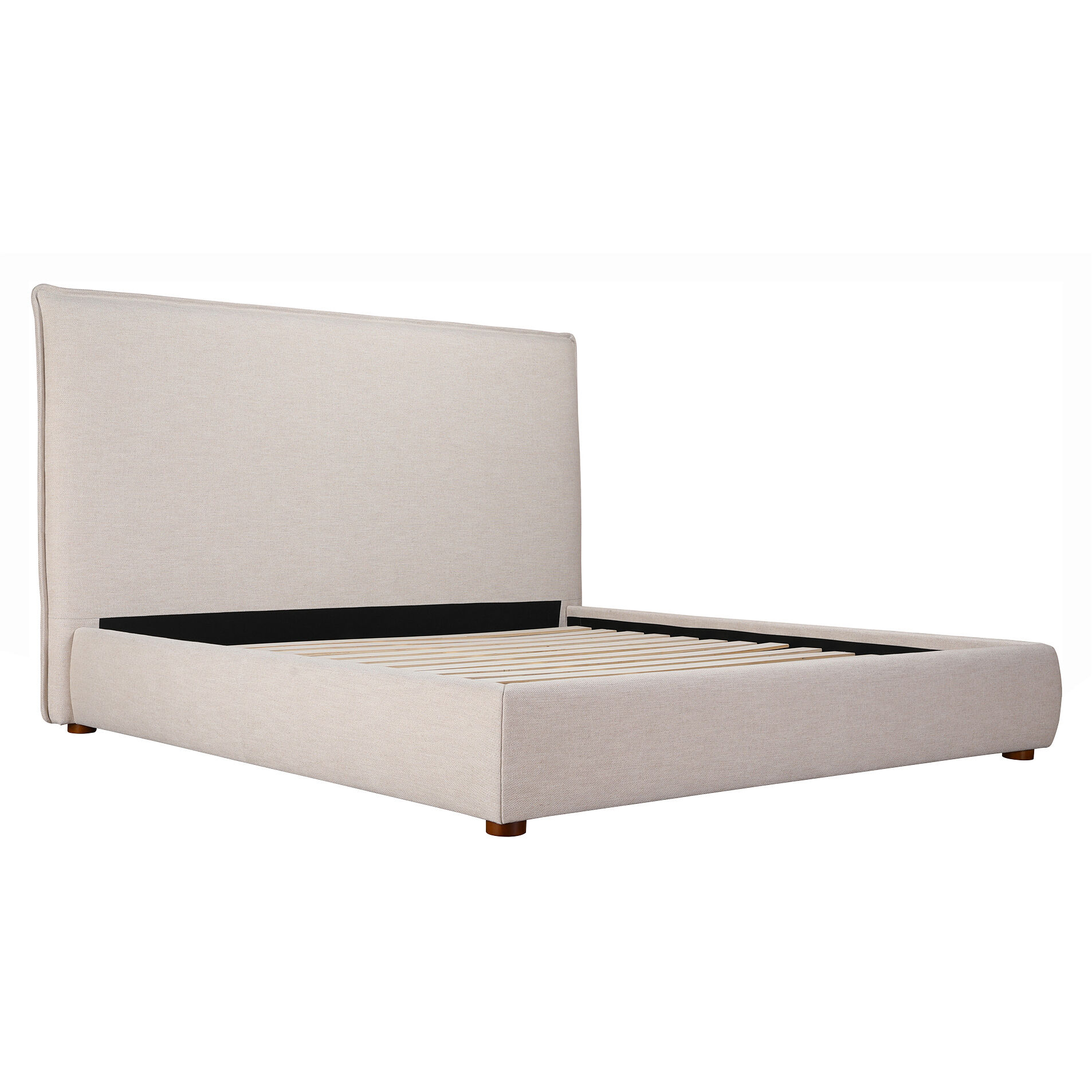 Luzon Wheat Bed in Beige, King Tall Headboard