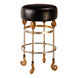 Armory 26 inch Chrome and Gold Bar Stool, Flambeau