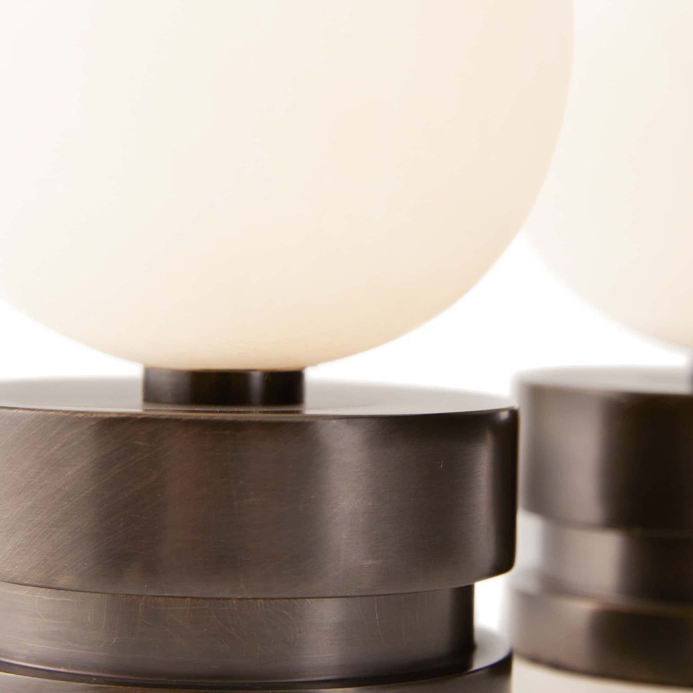 Pluto White Candleholders, Set of 2