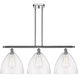 Ballston Ballston Dome LED 38.5 inch Polished Chrome Island Light Ceiling Light in Seedy Glass