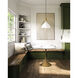 Alora Mood Belleview 1 Light 11.88 inch Aged Gold Pendant Ceiling Light in Opal Glass