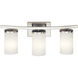 Crosby 3 Light 23 inch Brushed Nickel Wall Mt Bath 3 Arm Wall Light