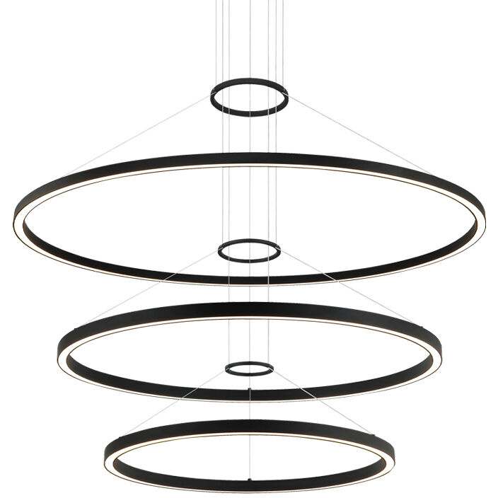 O'hara LED 40 inch Matte Black Chandelier Ceiling Light