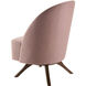 Coda Upholstery: Light Pink; Base: Brown Swivel Chair